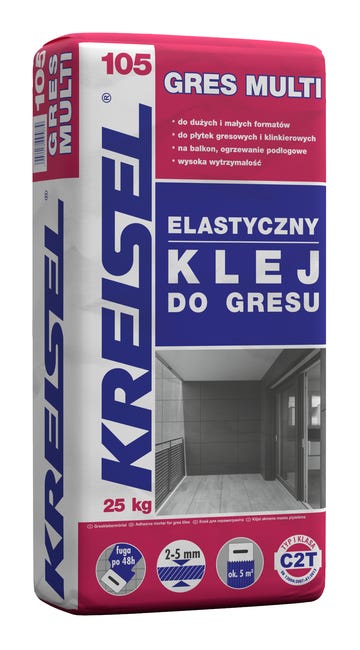 Klej do gresu elastyczny Gres Multi 105 C2T 25 kg KREISEL