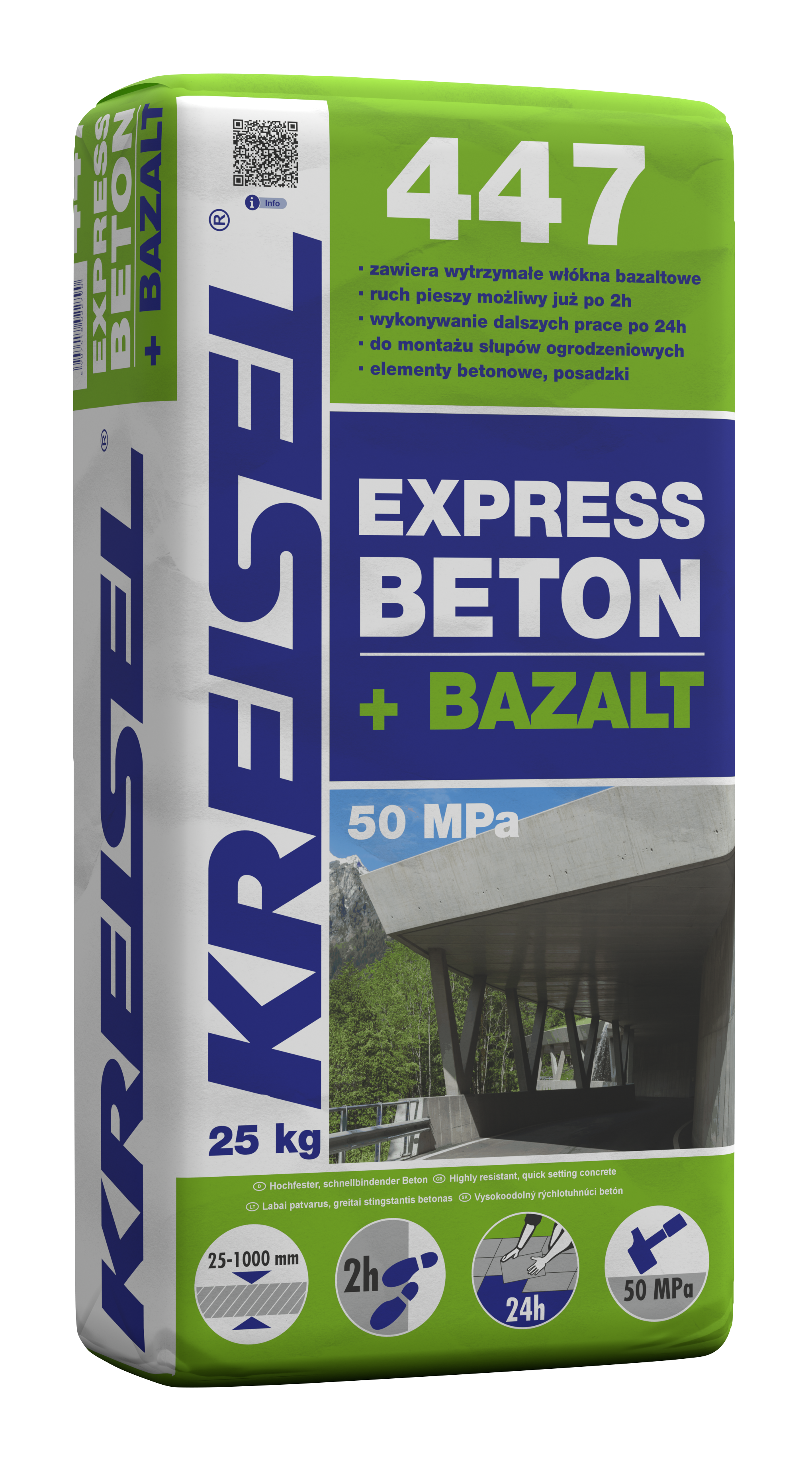 Wylewka betonowa Express Beton + Bazalt 447 25 kg Kreisel