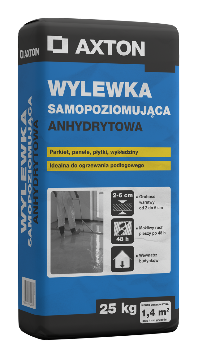 Wylewka samopoziomująca anhydrytowa 25 kg Axton