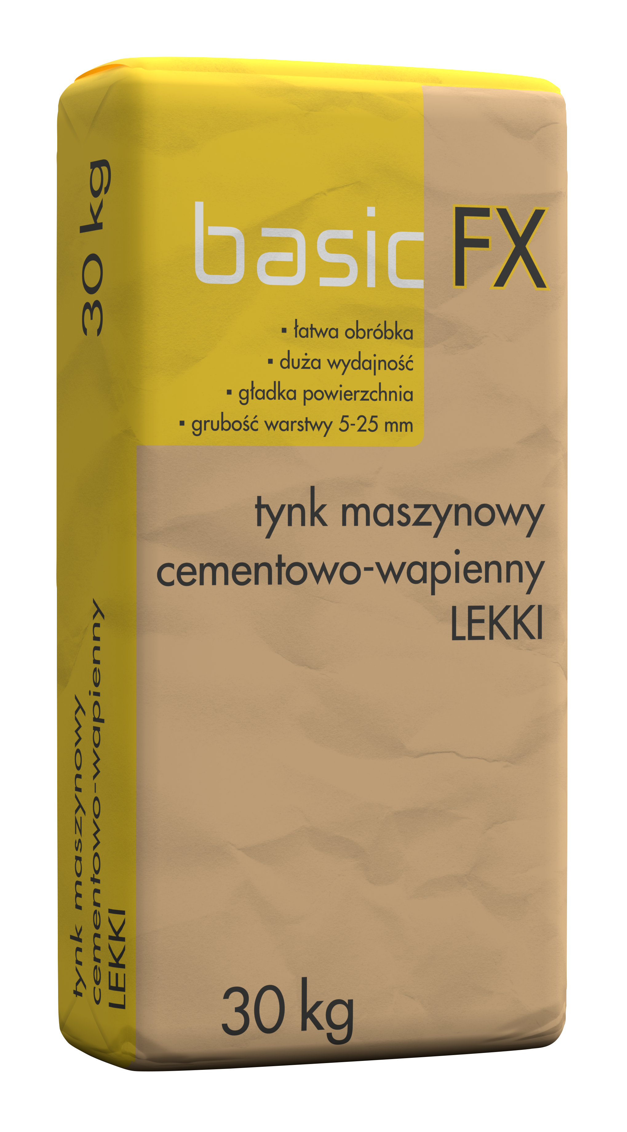 Tynk maszynowy cementowo-wapienny lekki Basic FX 30 kg