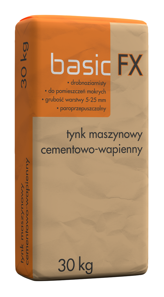 Tynk maszynowy cementowo-wapienny Basic FX 30 kg