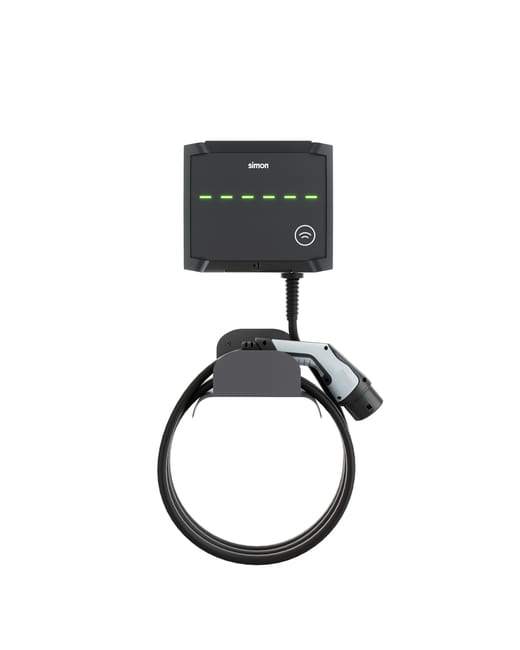 CARGADOR VEHÍCULO ELÉCTRICO MONOFÁSICO 7.4KW SIMON - 1