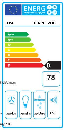 CAMPANA COCINA TELESCOPICA 60 CM COLOR BLANCO TEKA TL6310  - 3