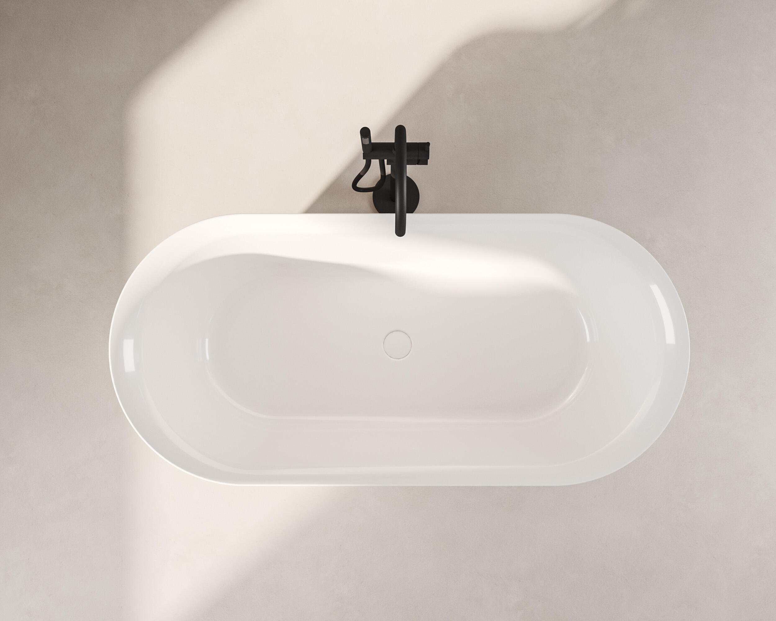 Bañera isla OBATH Cup blanco br 170x80 cm - 3