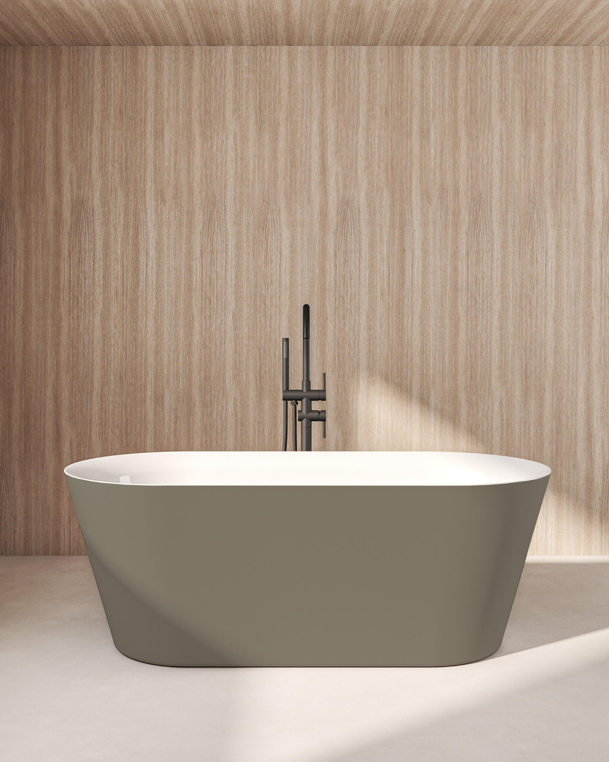 Bañera isla obath cup 150x75 marrón 150x75 cm