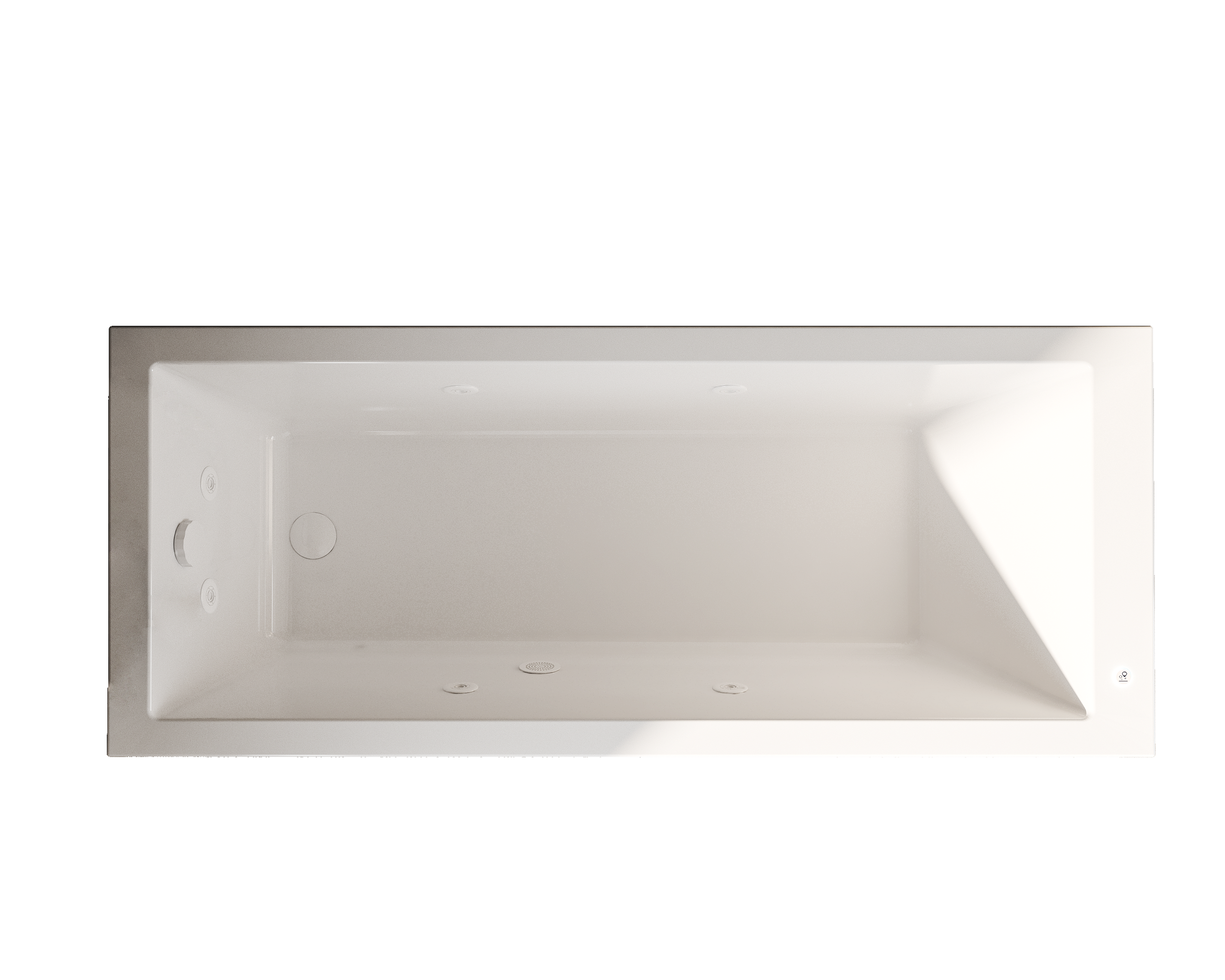 Bañera hidromasaje obath look blanco 170x75 cm