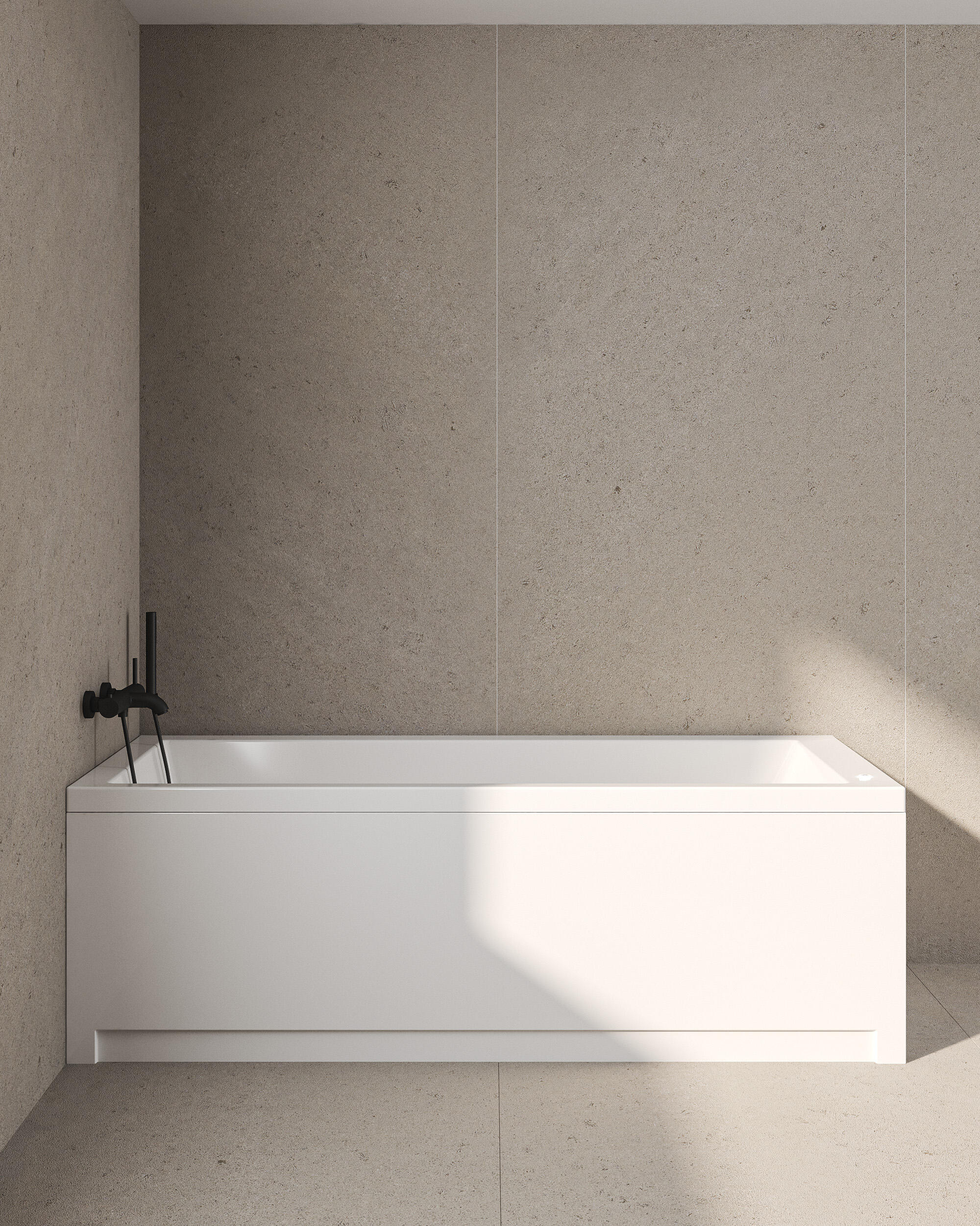 Bañera hidromasaje OBATH Look blanco 170x80 cm - 3