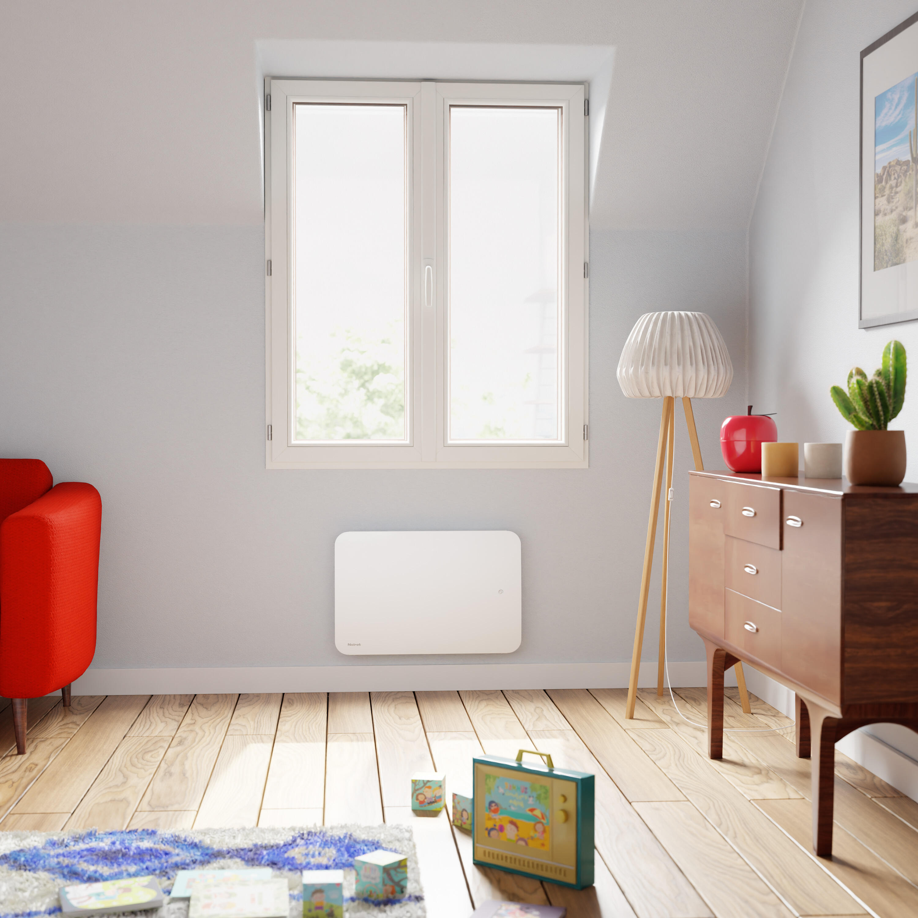 Radiateur électrique connecté à inertie sèche 1000 W TECTONIA NOIROT - 6