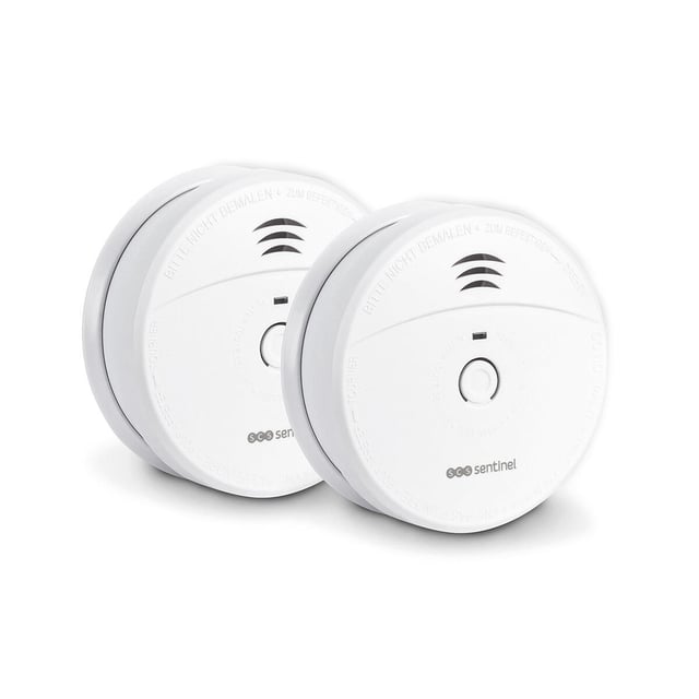 Lot de 2 détecteurs de fumée SCS Sentinel DAAF SmokeAlarm 5Y x2 CE/NF, 5 ans