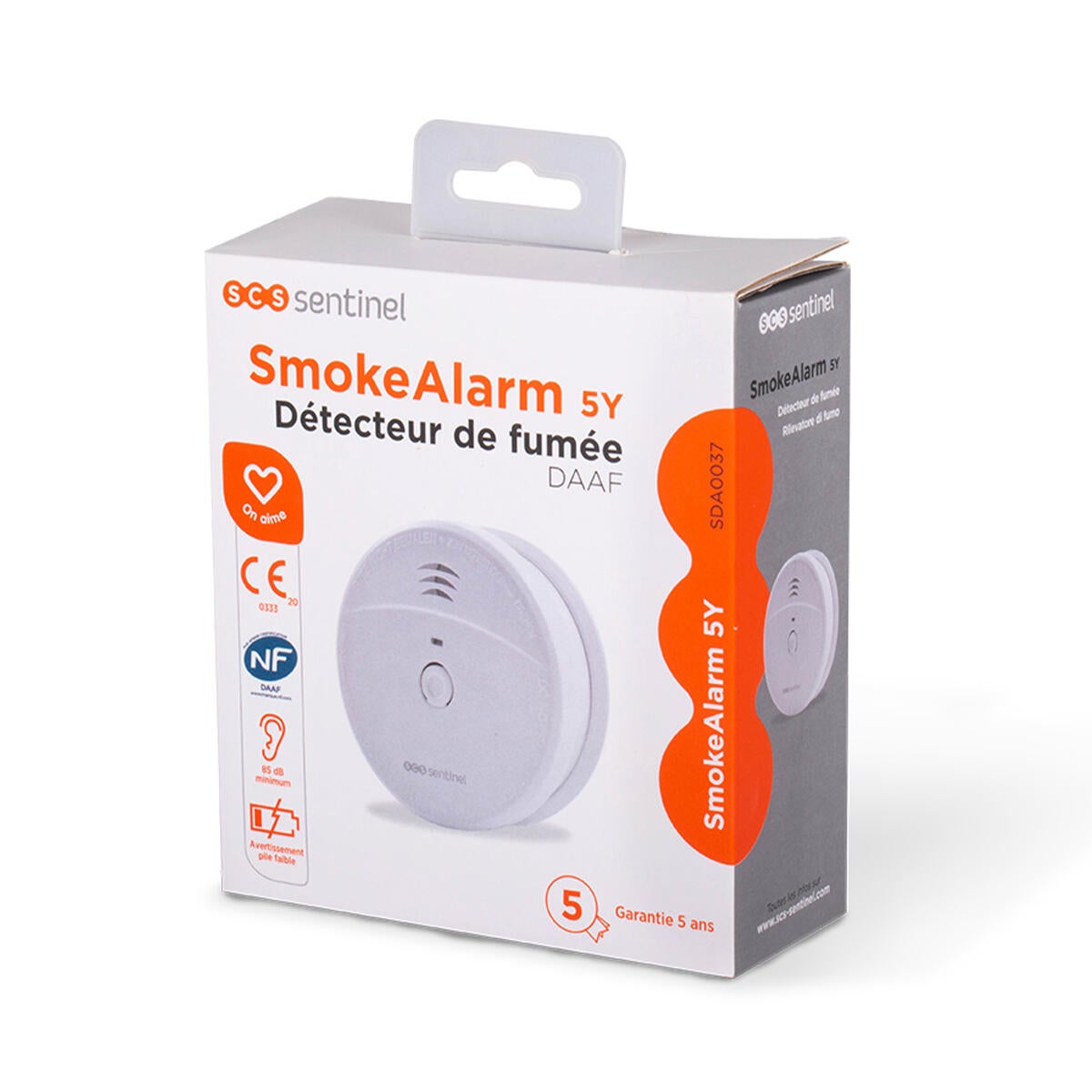 Détecteur de fumée SCS Sentinel DAAF SmokeAlarm 5Y CE/NF, 5 ans - 3