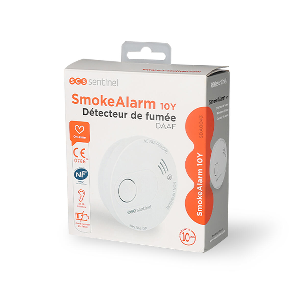 Détecteur de fumée SCS Sentinel DAAF SmokeAlarm 10Y CE/NF, 10 ans - 4