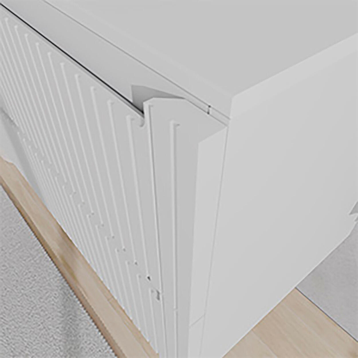 MUEBLE DE BAÑO BLUR 100CM BLANCO 2 CAJONES - 8