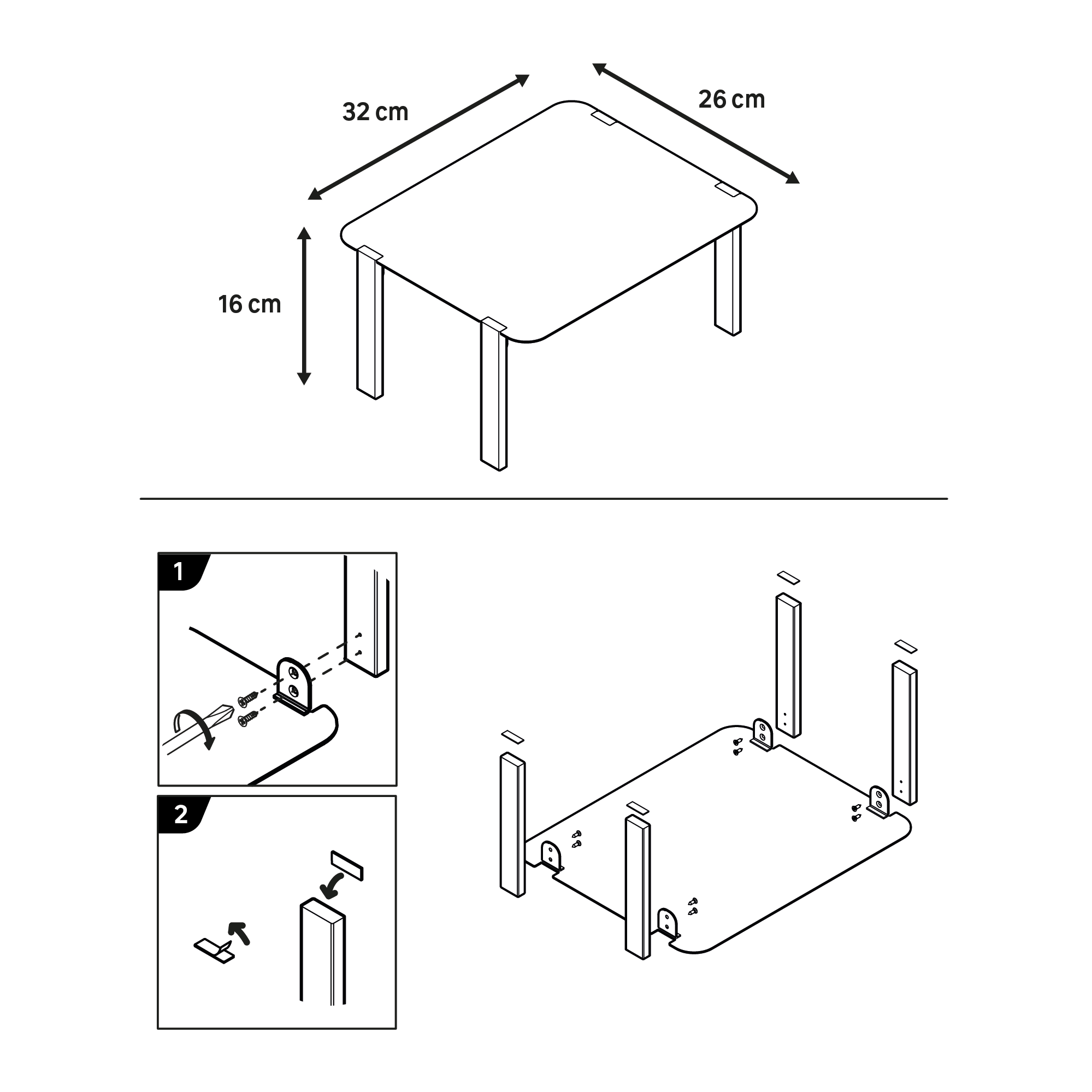 Estante organizador para encimera Eleki Delinia blanco - 4