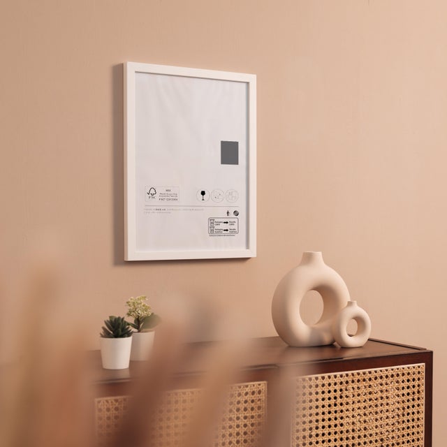 Cornice21X29,7 cm in mdf bianco HOUSE 3