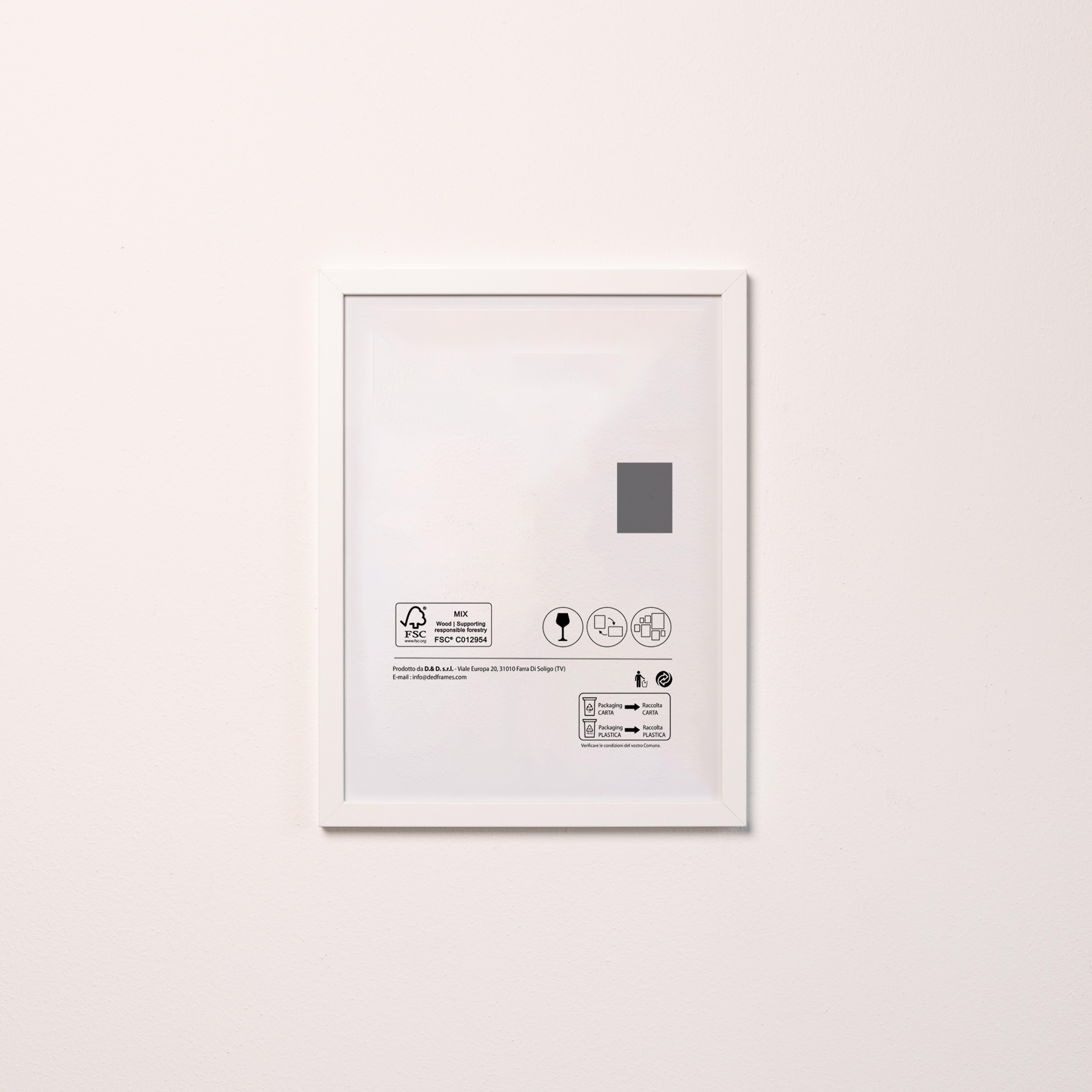 Cornice 30x40 cm in mdf bianco HOUSE 3 DOZZA SRL - 3