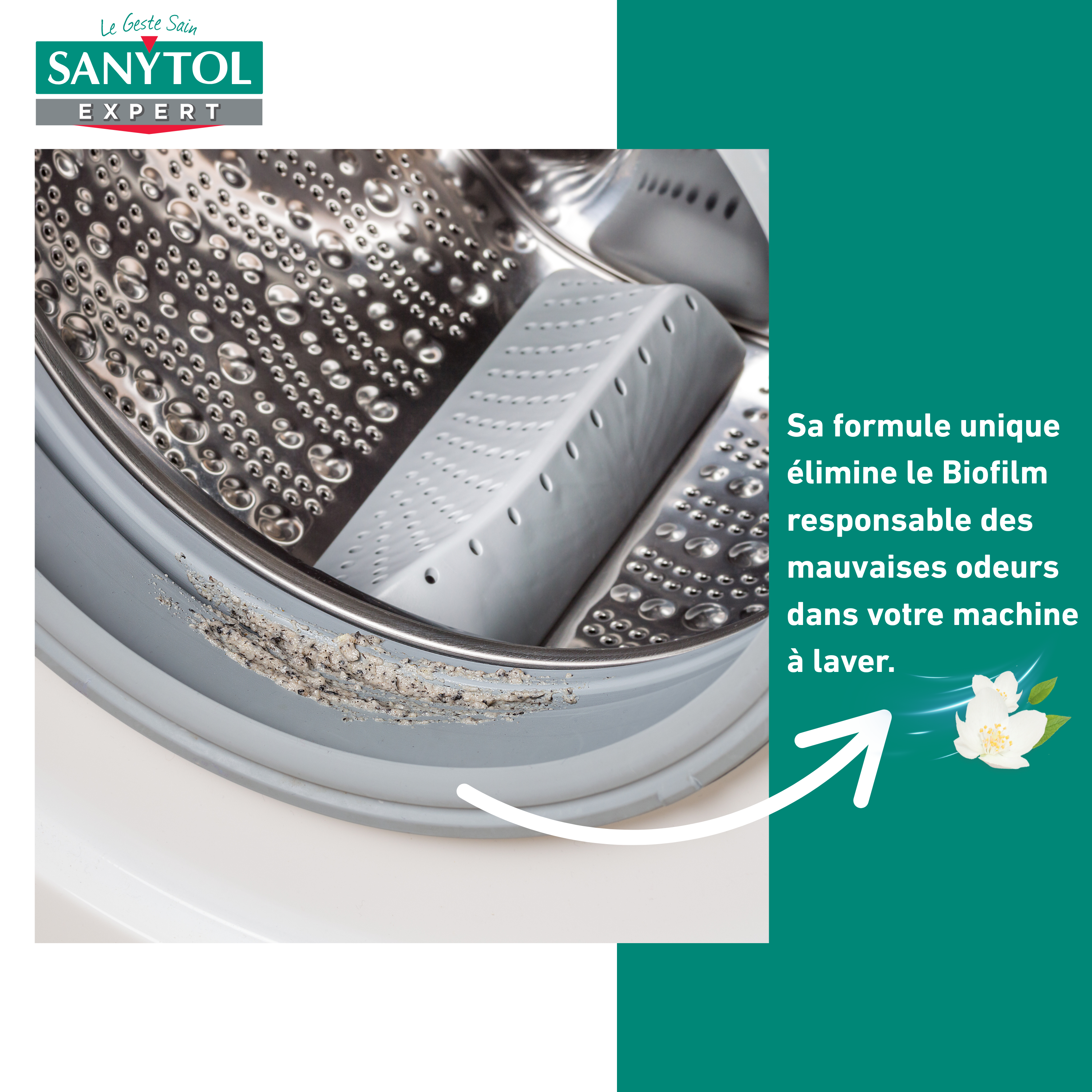 Lessive SANYTOL Expert, désinfectant du linge fleuri 2 l - 4