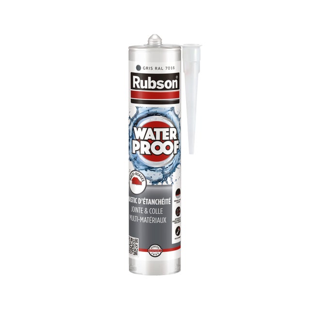 MASTIC WATERPROOF GRIS 280ML RUBSON