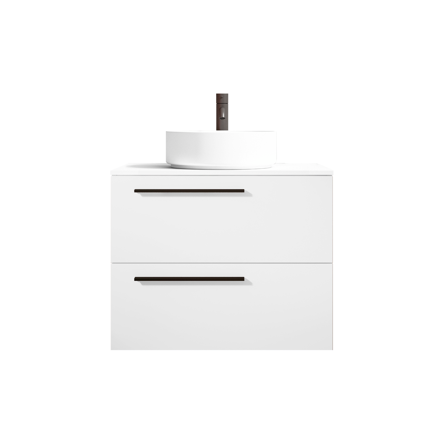 Móvel de casa de banho fundo reduzido 70x40X55 cm branco mate Mia - 4