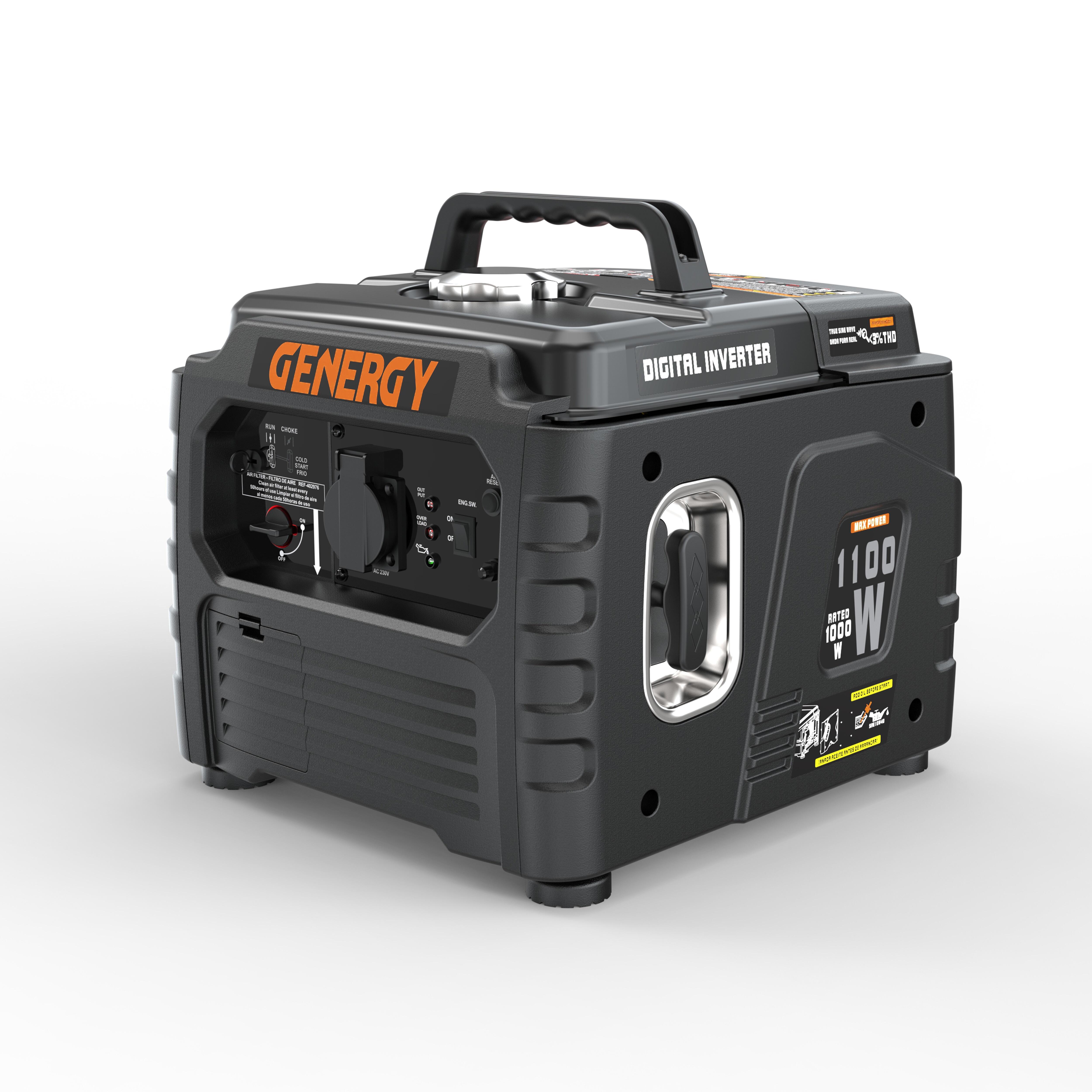 GENERADOR ELÉCTRICO GASOLINA 1000W GENERGY TURBO 1000i  - 2