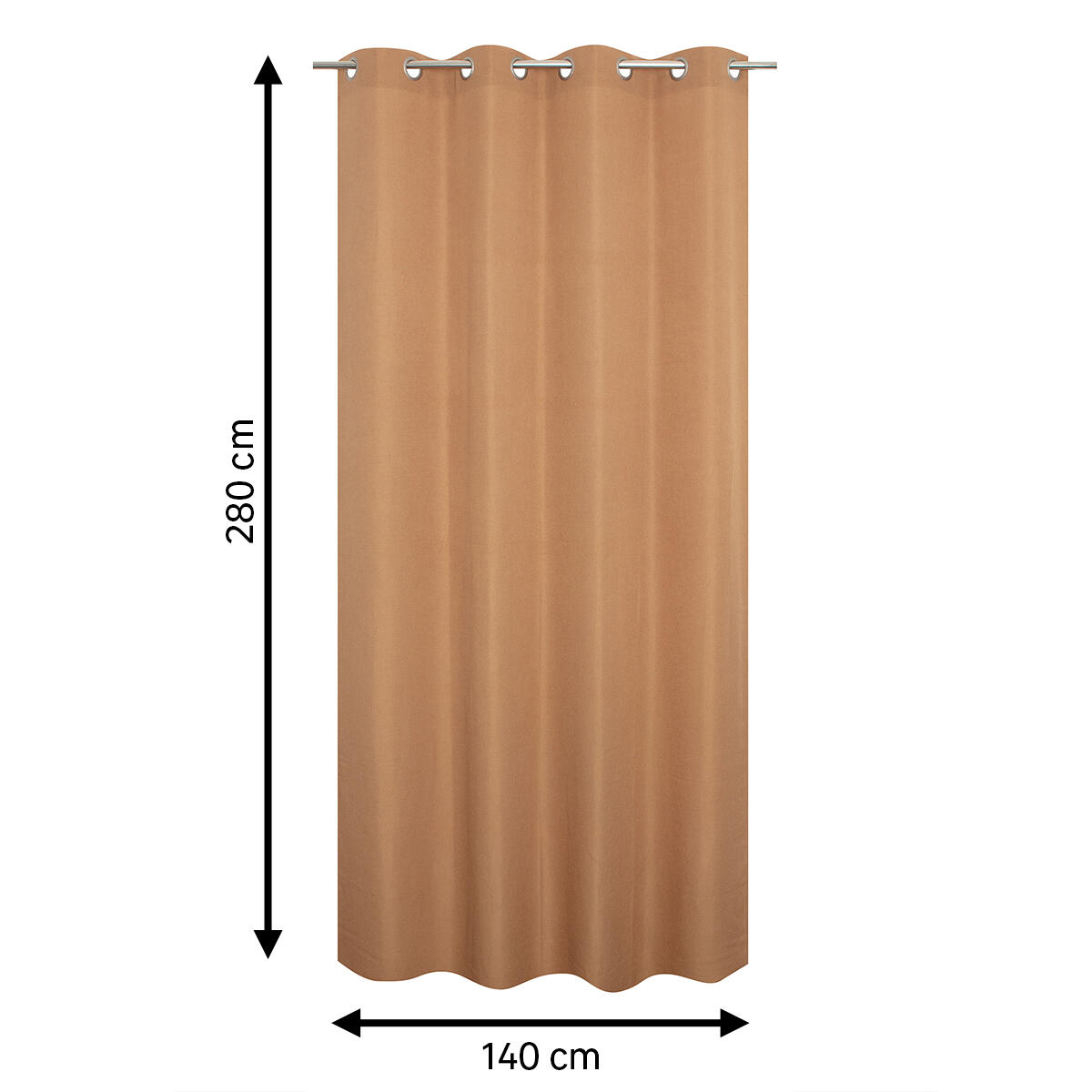Tenda Franny giallo, occhiello 140x280 cm - 2