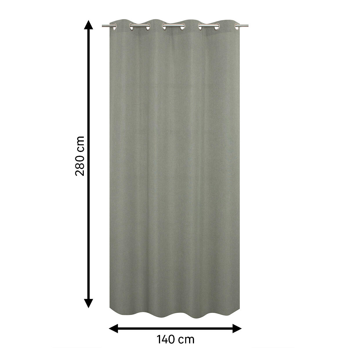 Tenda Franny kaki, occhiello 140x280 cm - 6