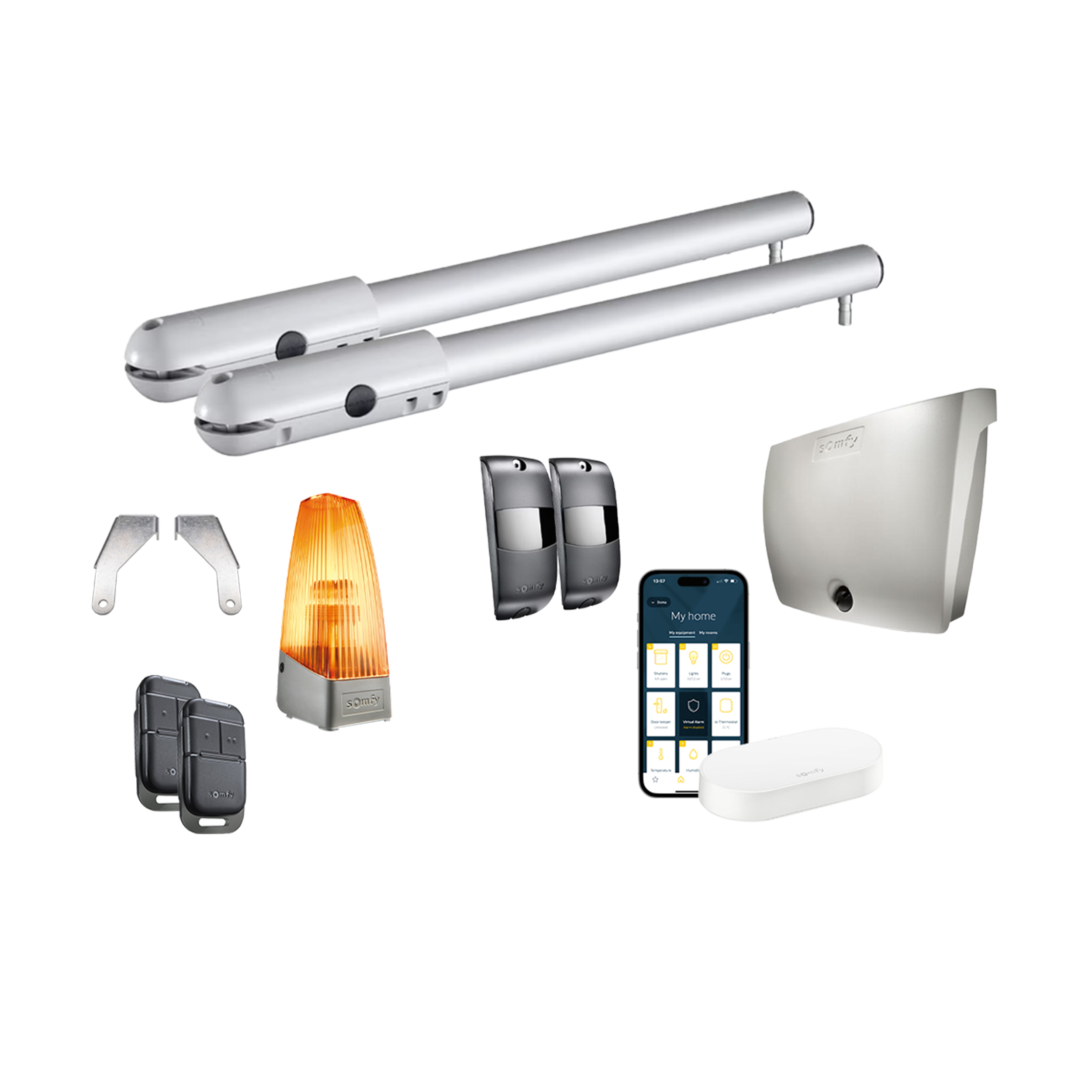 Inteligentny napęd do bram dwuskrzydłowych SGS Essential Connect SOMFY