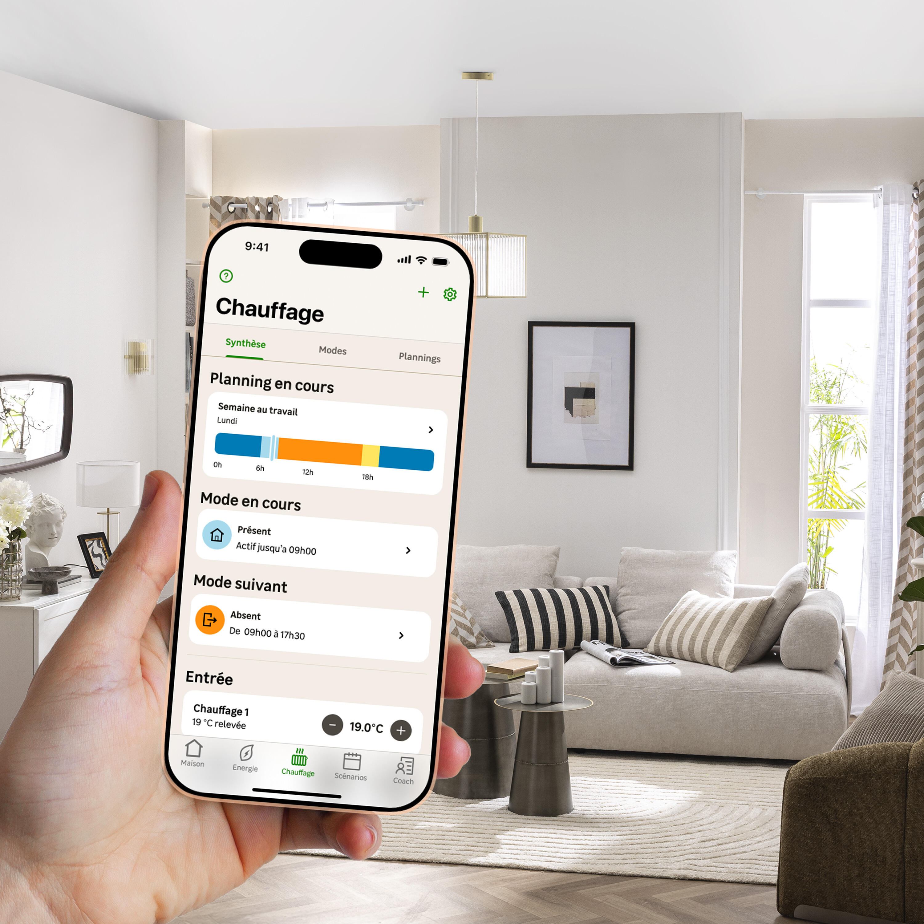 planning de chauffage depuis l'application Enki - 3