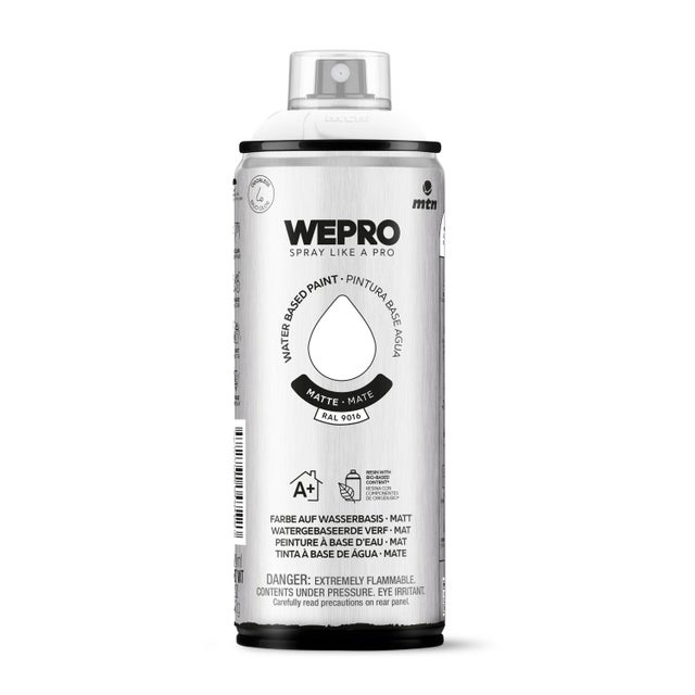 ESPRAY PINTURA AL AGUA MATE 400ML BLANCO
