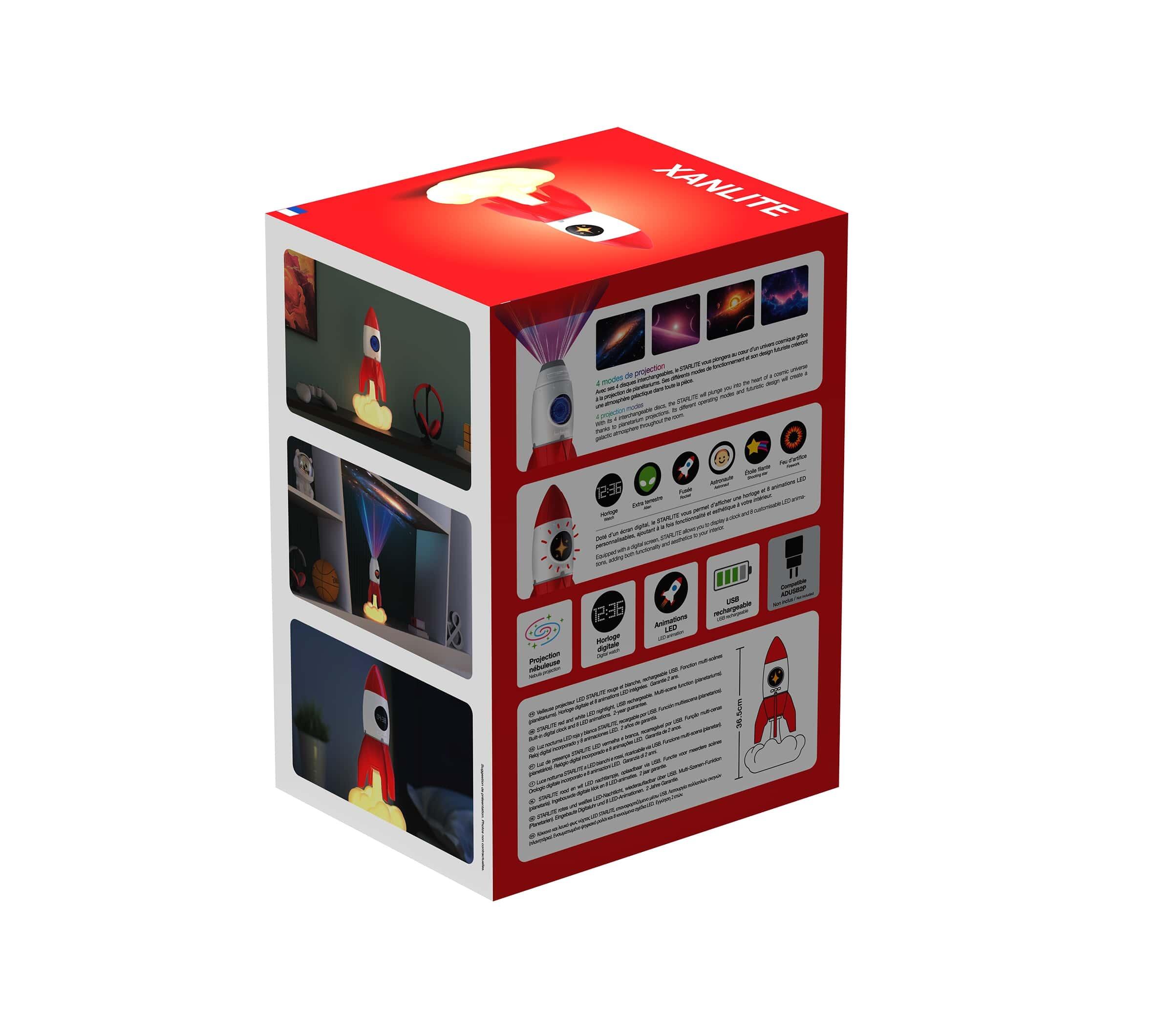 Veilleuse Starlite multicouleur, H.36 cm - 4