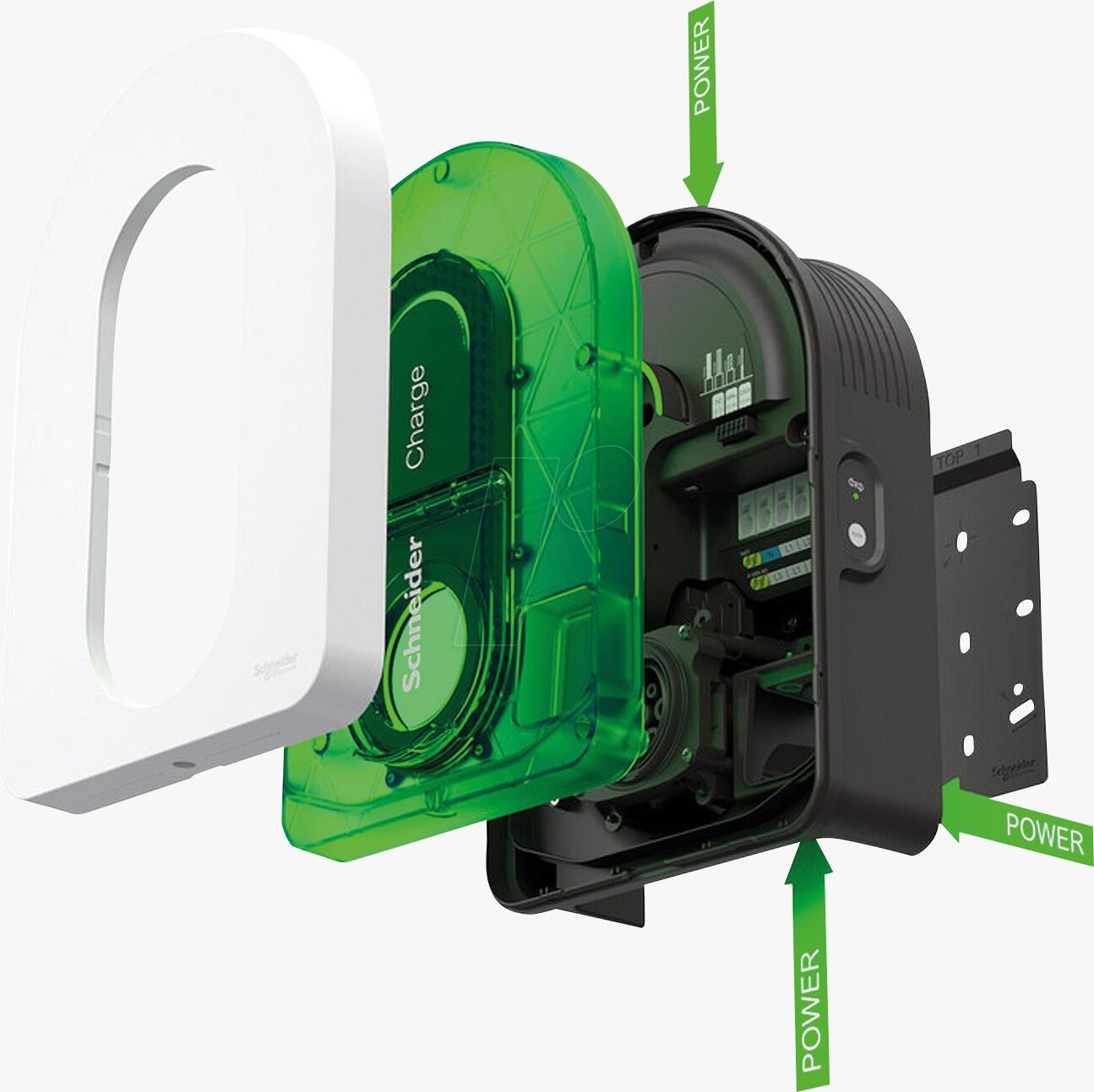 Carregador veículo elétrico SCHNEIDER 7,4/11/22kw 1p/3pn t2s - 3