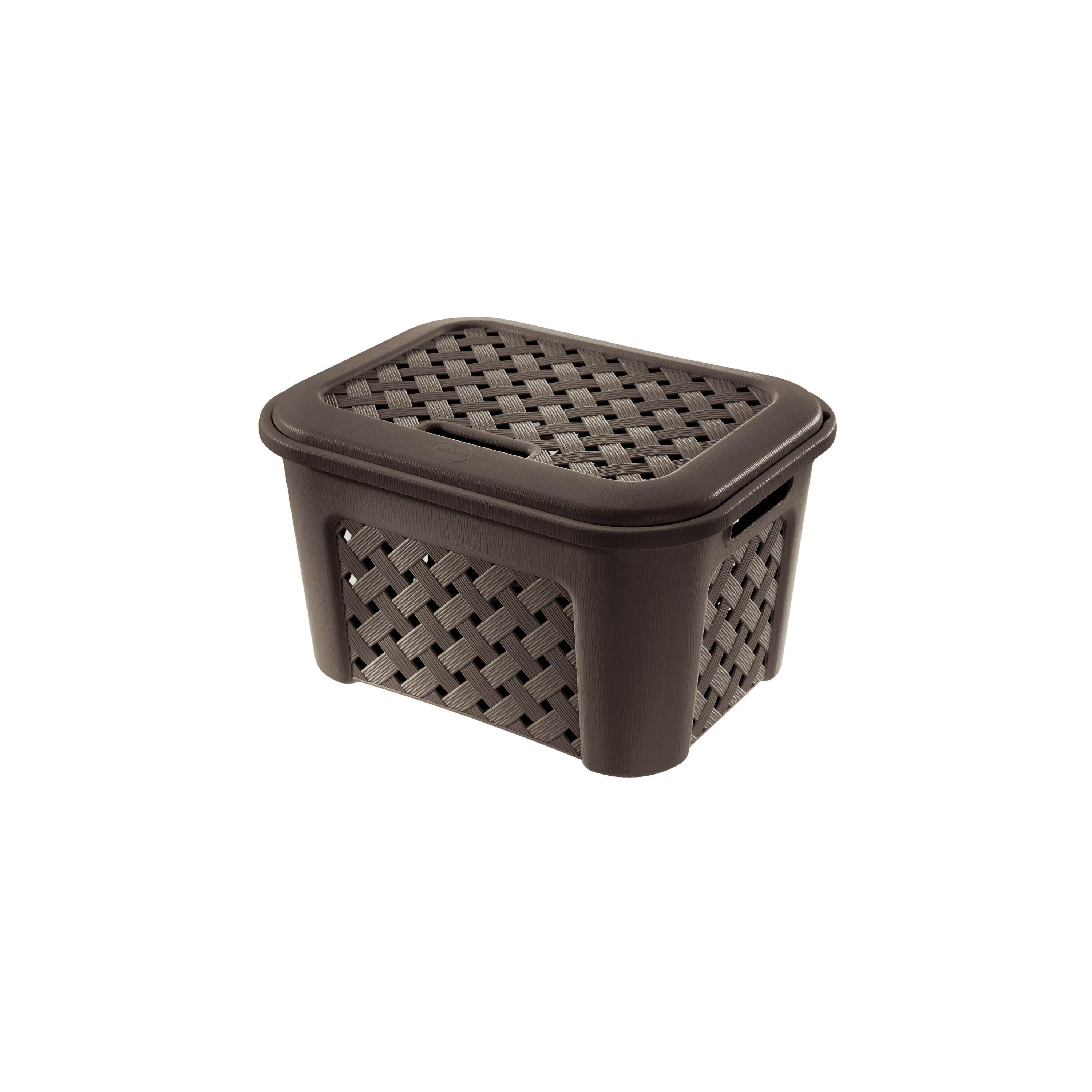 Caixa de arrumação com tampa ARIANA M WENGUE 26X43X33CM 23L - 2