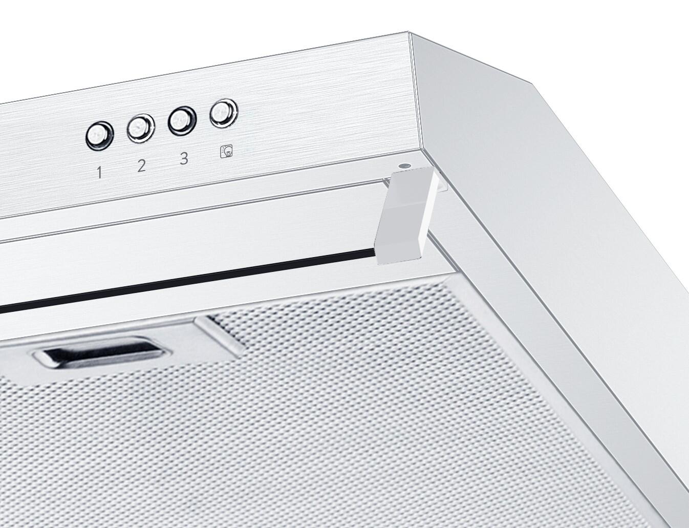 Hotte casquette l.60 cm RHC638/1RB Rosières Blanc - 3