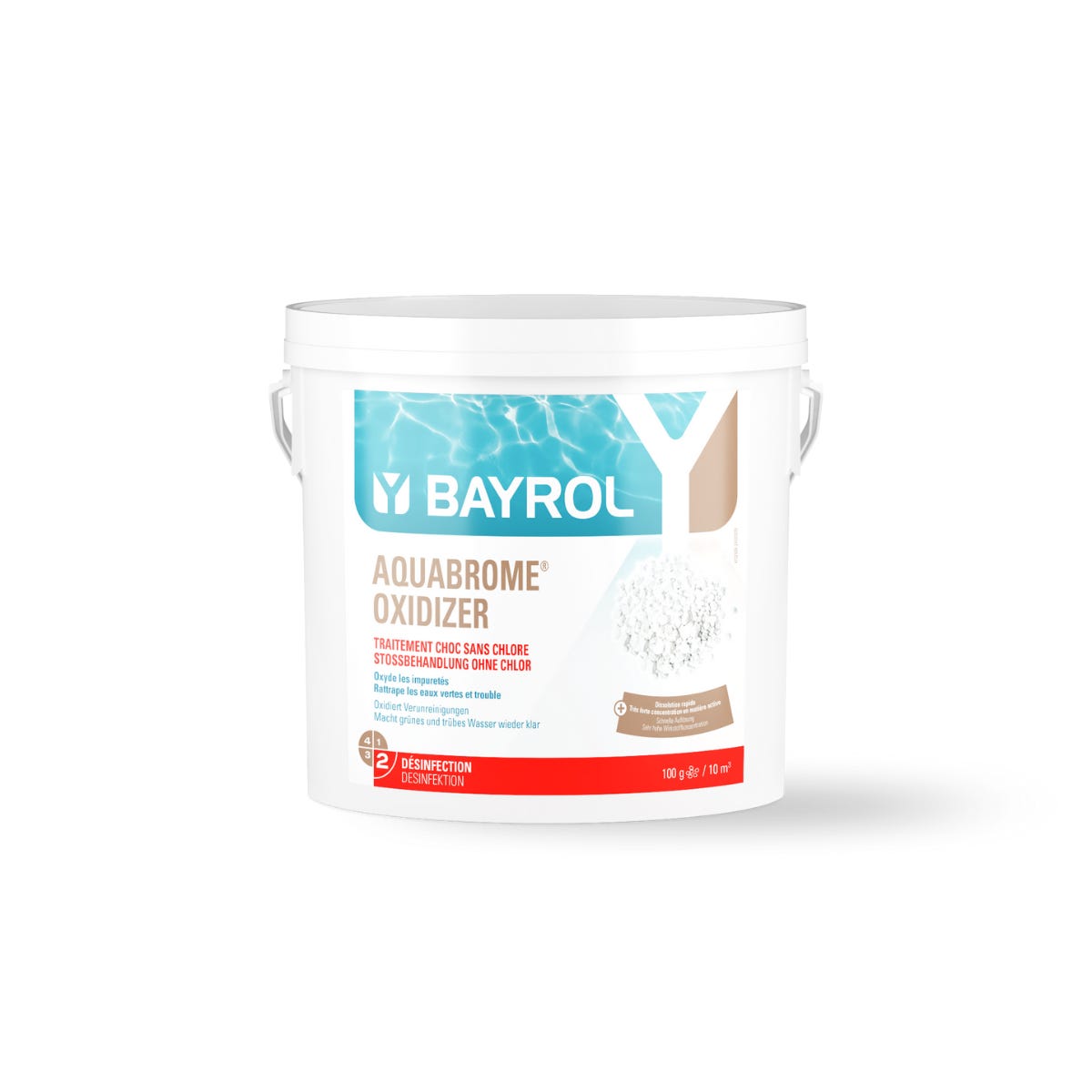 BAYROL Aquabrome 5 kg - 20 g comprimés de Brome - Solubles lents pour la désinfection permanente BAYROL Aquabrome 5 kg - 20 g comprimés de Brome - Solubles lents pour la désinfection permanente