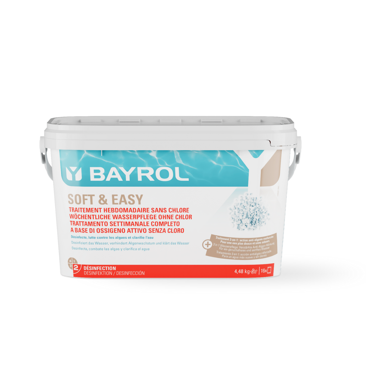 Traitement Piscine Bayrol Soft & Easy 20 4.48kg | Oxygène Actif Complet
