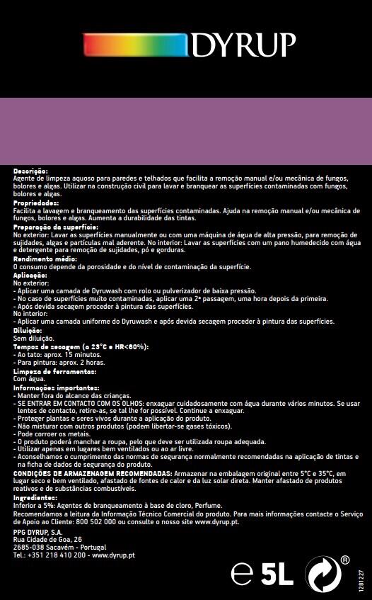 Removedor de fungos e algas Dyrup Dyruwash 5L - 4