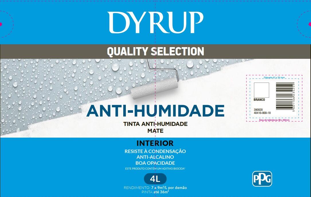 Tinta anti-humidade 4L DYRUP BRANCO - 3