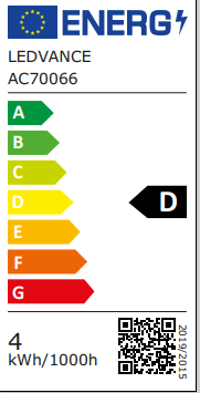 Set da 2 lampadine LED435261EBX2 LED, E14 oliva, trasparente, 4W = 470 LM classe energetica A, OSRAM - 5