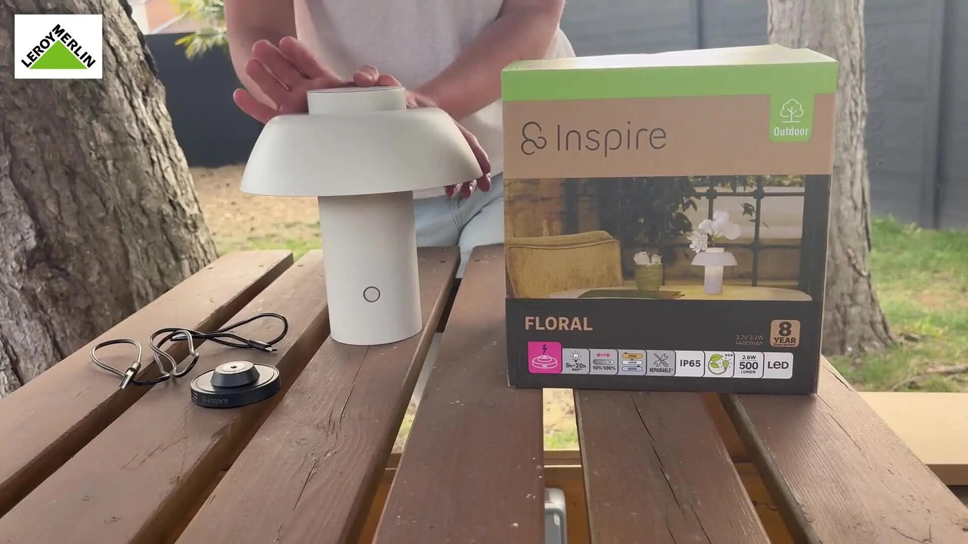 lampe led florale extérieure