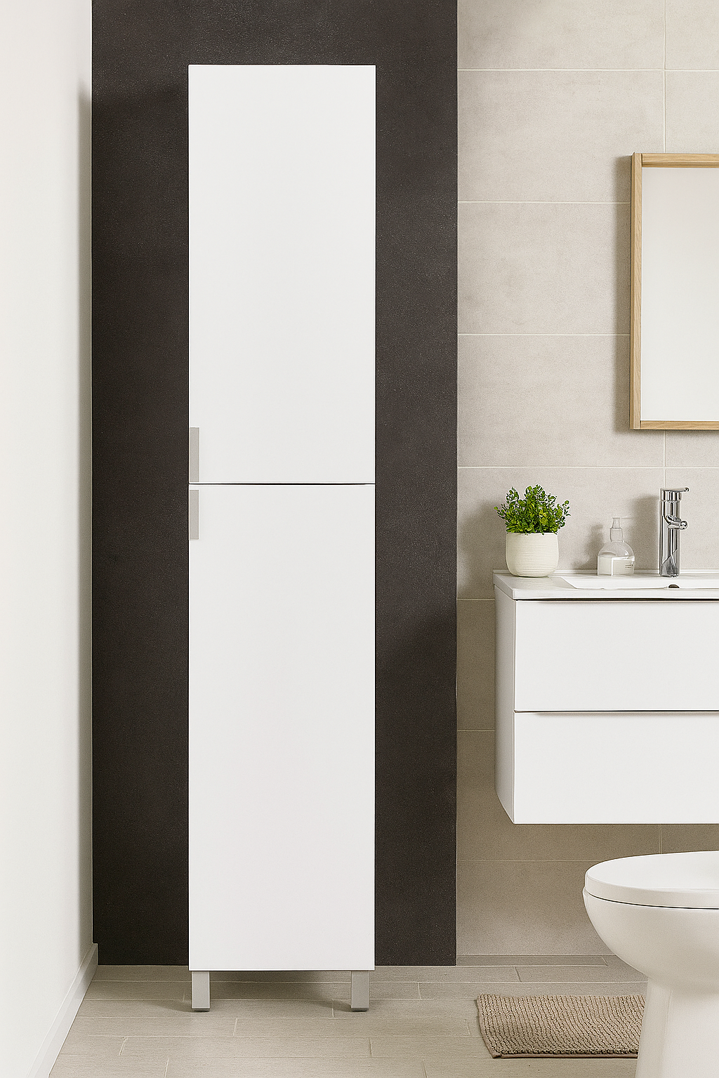 Móvel alto SENSEA ESSENTIAL BRANCO 30X32X180CM - 2