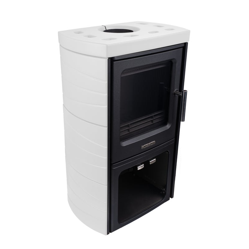 Piec kominkowy TROMSO Biały NORDFLAM