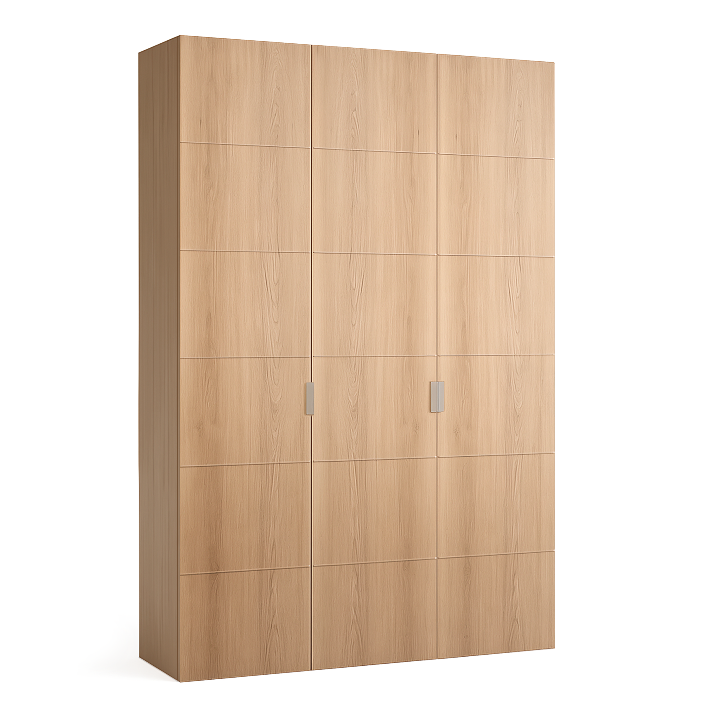 Armario spaceo home 3 puertas abatibles lucerna roble 180x240x60