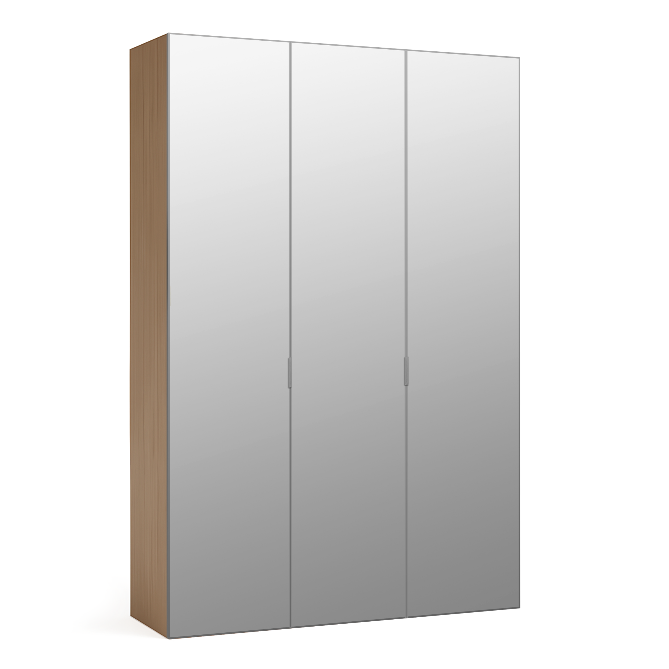 Armario spaceo home 3 puertas abatibles doha espejo 180x240x60