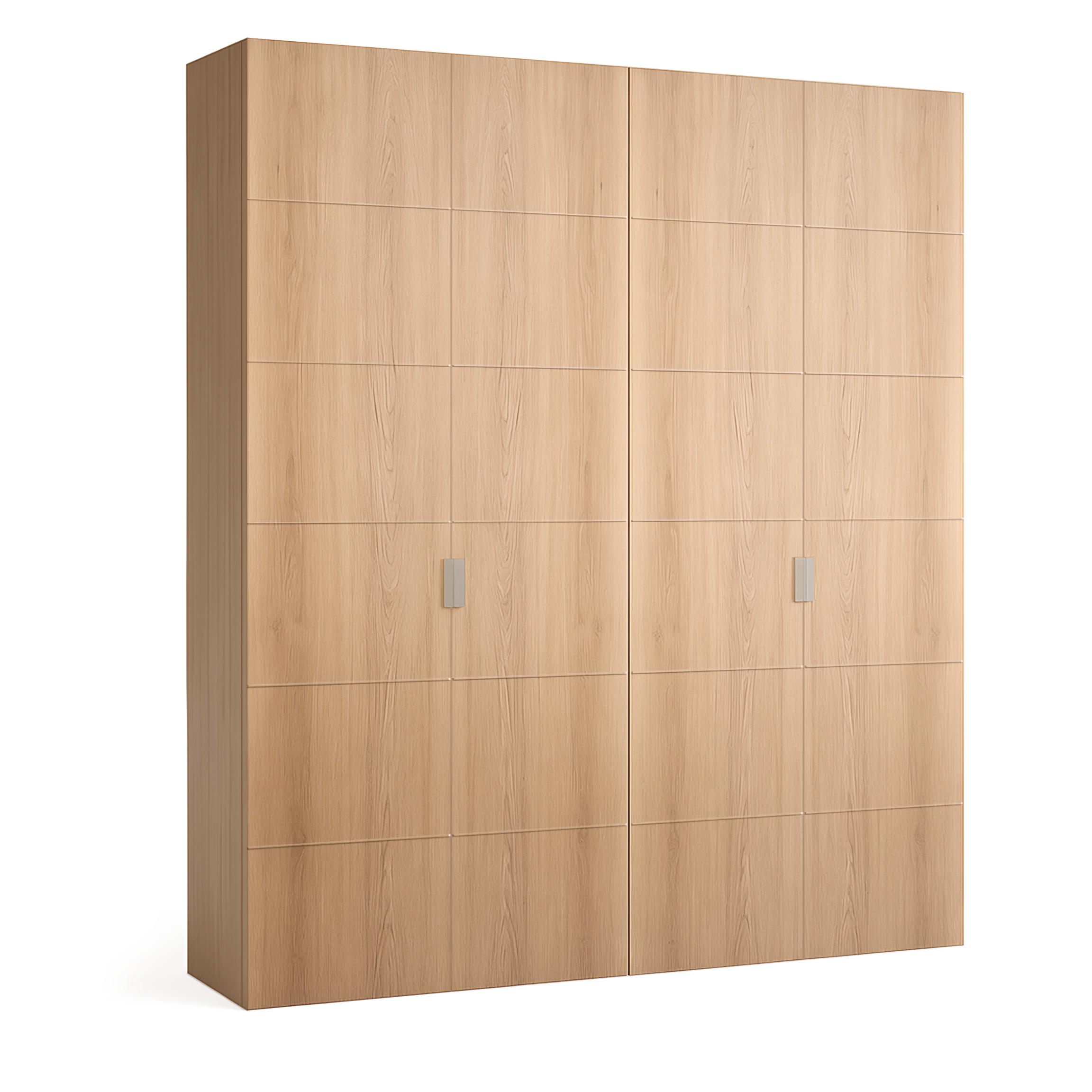 Armario spaceo home 4 puertas abatibles lucerna roble 240x240x60