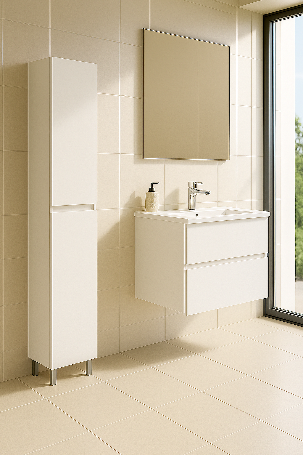 COLUMNA DE BAÑO BOSTON 180X30X21CM BLANCO - 2