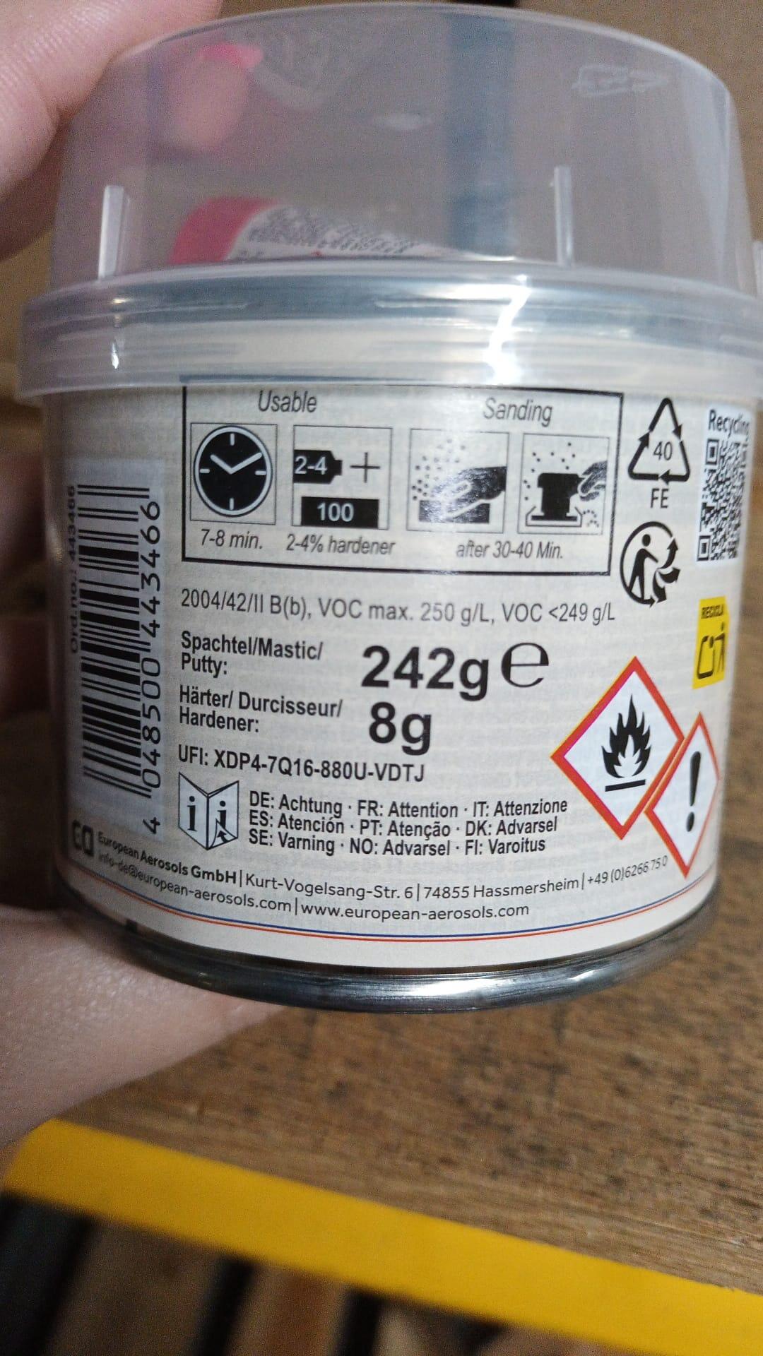Massa reparadora METAL ALUMÍNIO PRESTO 250GR - 2