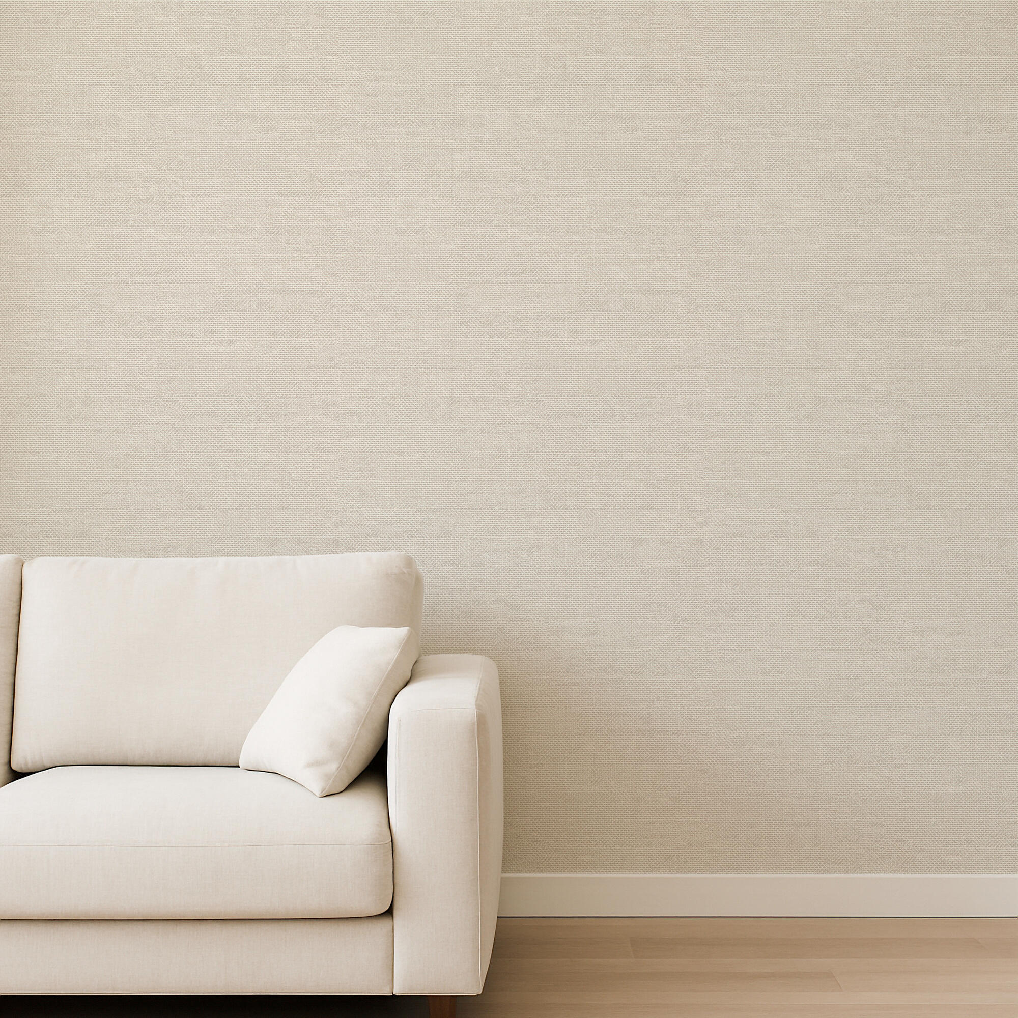 Papel Lavable Papel Pintado No Tejido (Vlies) Blanco/Crema Con Textura - Rasch, 10.05m X 0.53m, Despegable VOILE BLANCHE