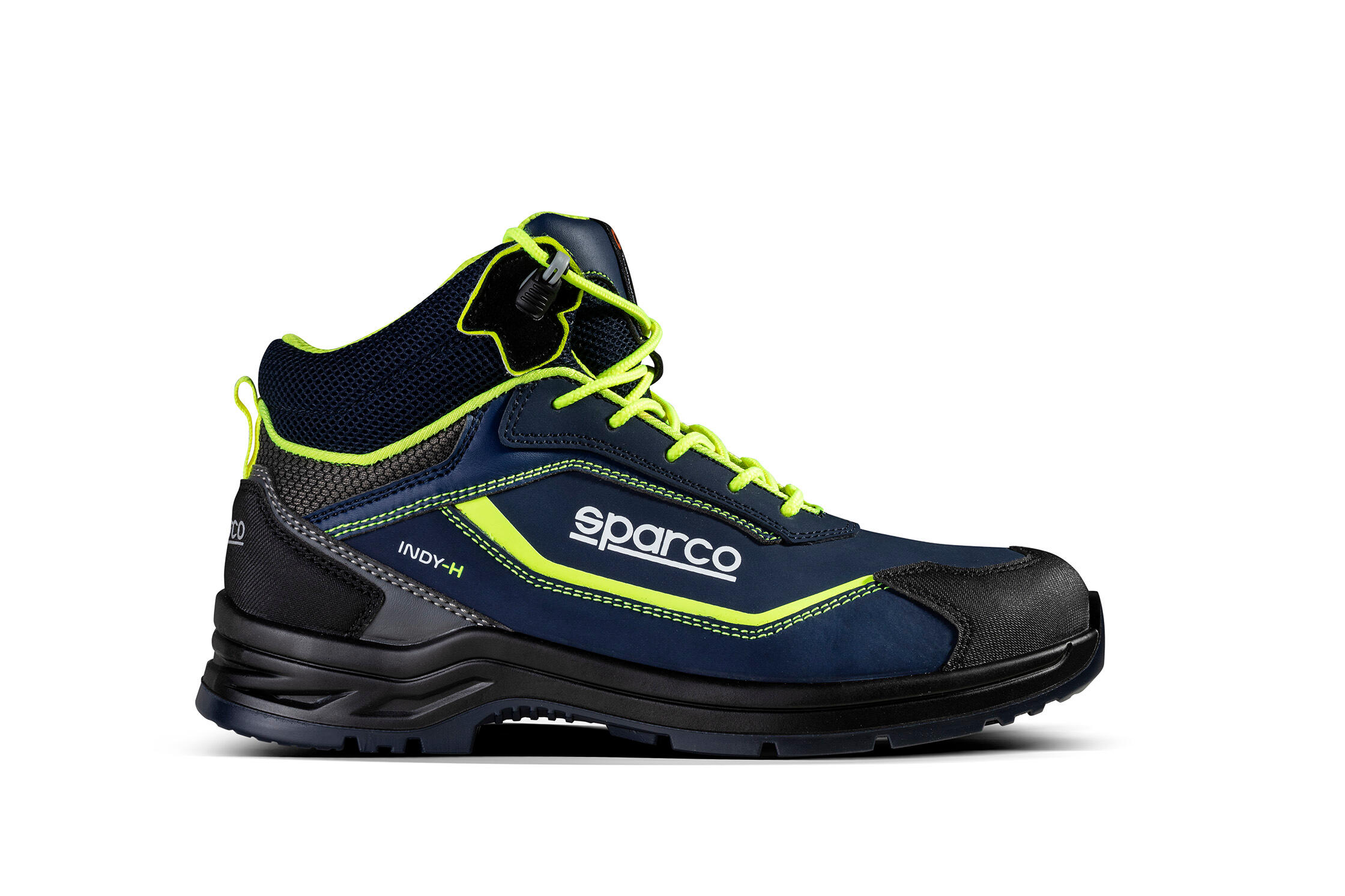 Sparco  Bota De Seguridad Richmond Esd S3s Sr Fo Lg / Flúor, Ligera Y Adecuada Para Todos Los Usos, Talla 38 Azul/Amarillo , Leroy Merlin
