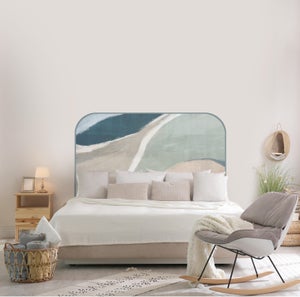 PPA DESIGN Sticker Tête De Lit Bois Tissu – 140x56 Cm – Autocollant Mural Déco Chambre Élégante Fabriqué En France