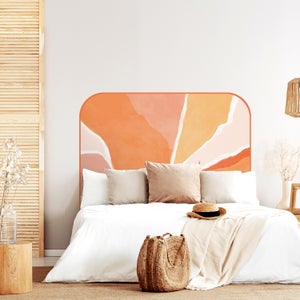 Sticker Autocollant Tête De Lit Déco Bois Tissu PPA Design 140x56cm
