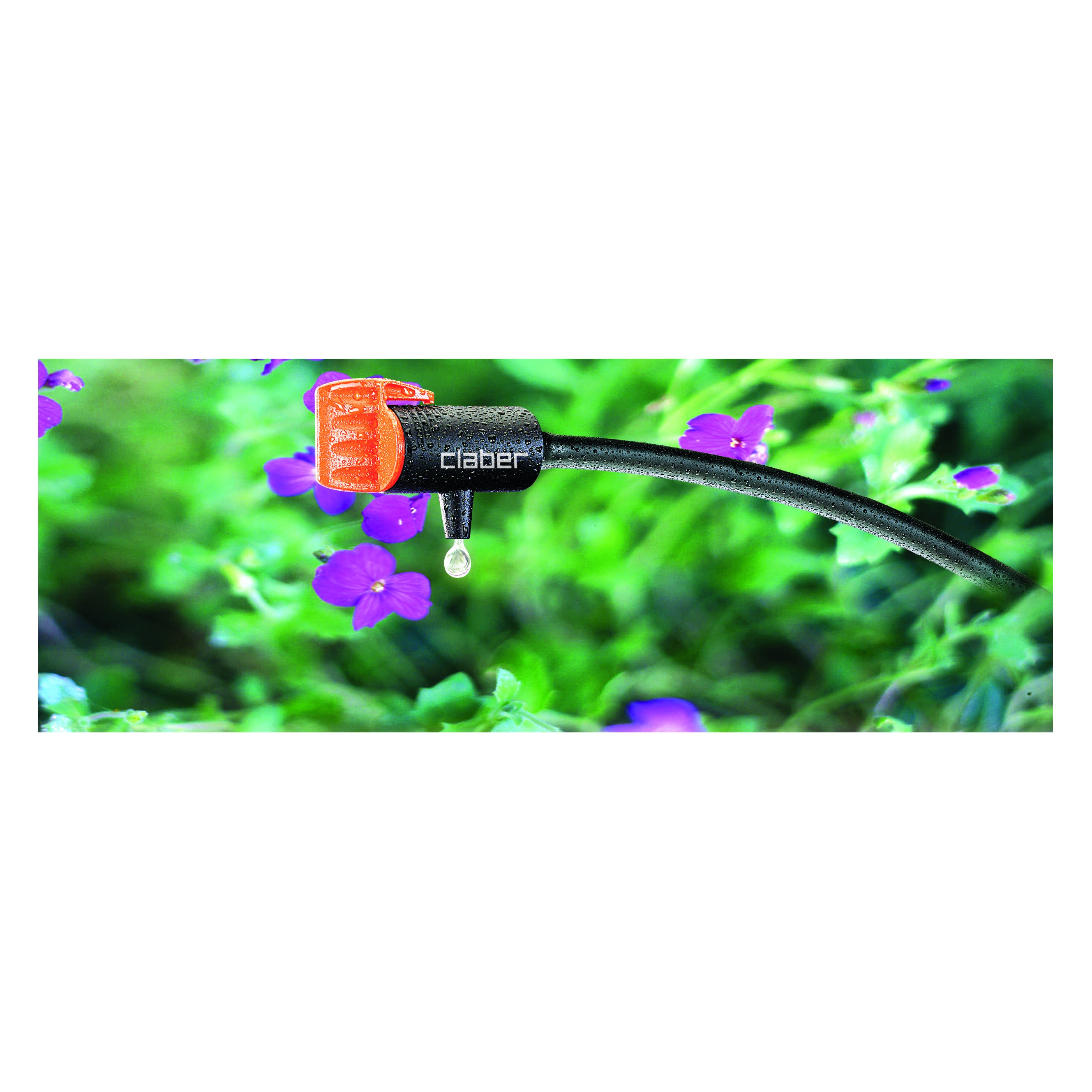 Gocciolatore fine linea in polipropilene CLABER regolabile - 2